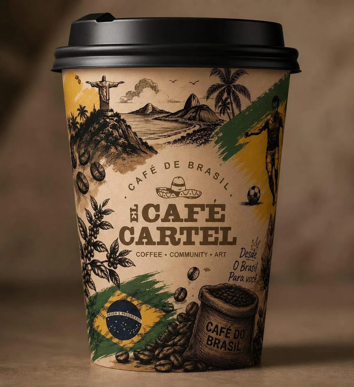 El Cartel brendirana čaša za kafu sa motivima Brazila